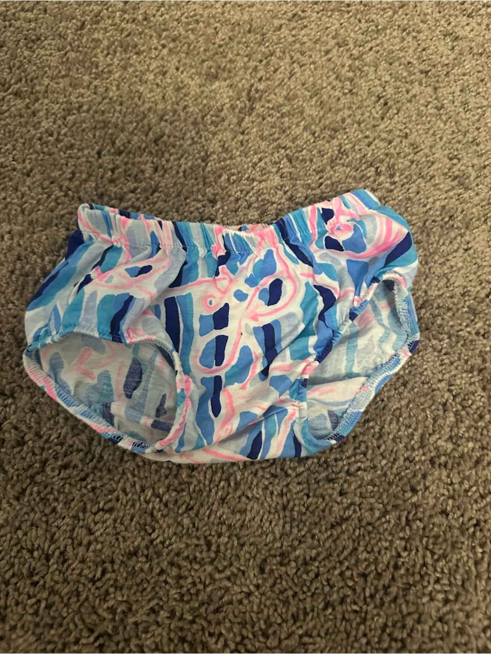 Lilly Pulitzer Blue & Pink Dress and Bummies - Picture 2 of 4